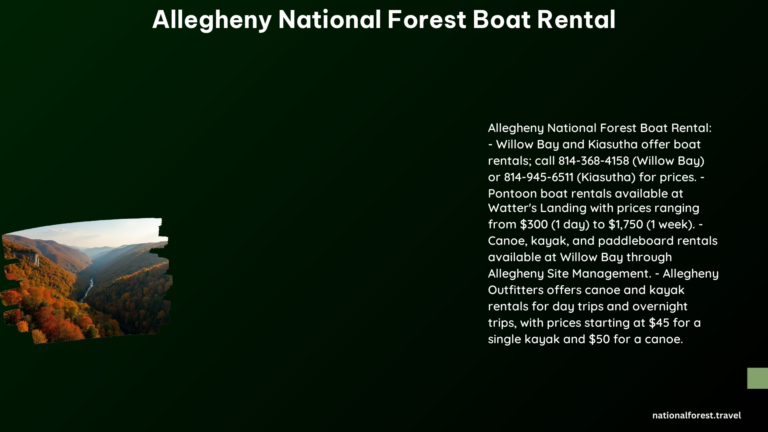 Allegheny National Forest Boat Rental