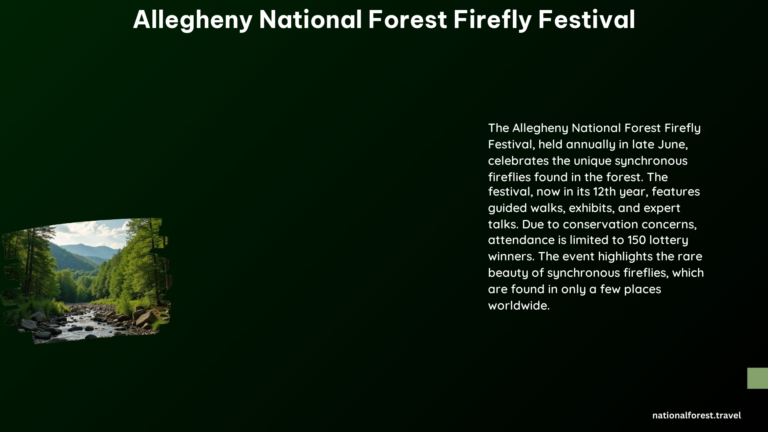 Allegheny National Forest Firefly Festival