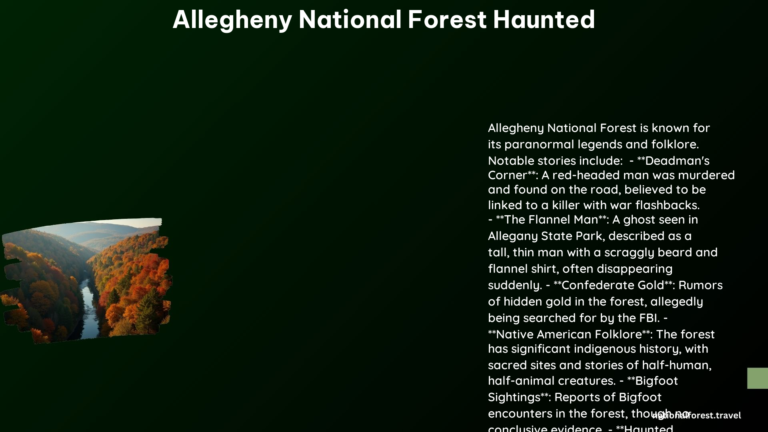 Allegheny National Forest Haunted