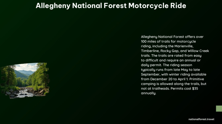 Allegheny National Forest Motorcycle Ride