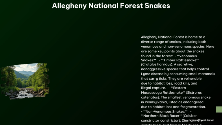 Allegheny National Forest Snakes