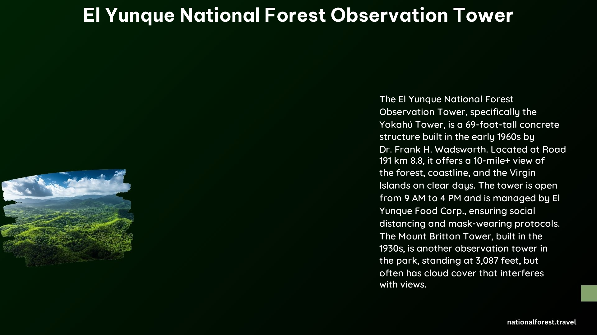 El Yunque National Forest Observation Tower