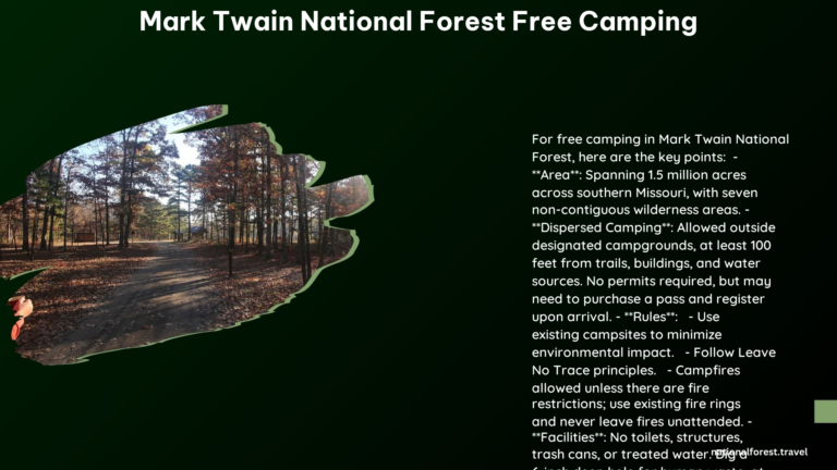 mark twain national forest free camping