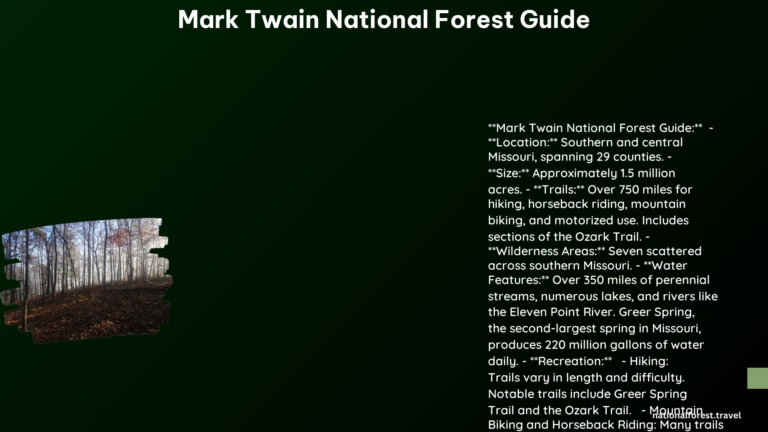 mark twain national forest guide