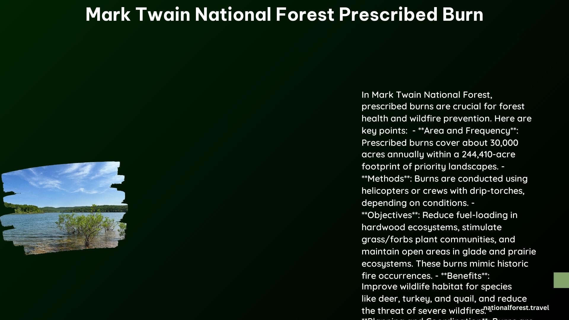 mark twain national forest prescribed burn