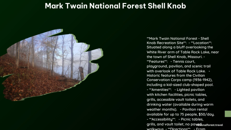 mark twain national forest shell knob