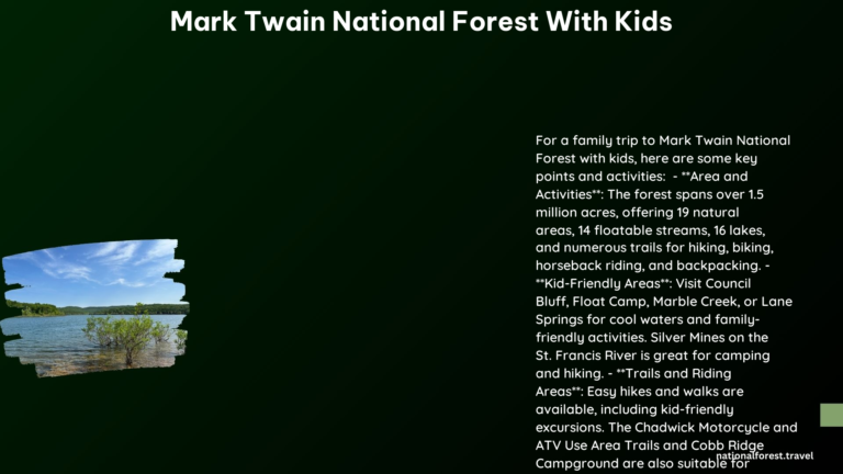 mark twain national forest with kids