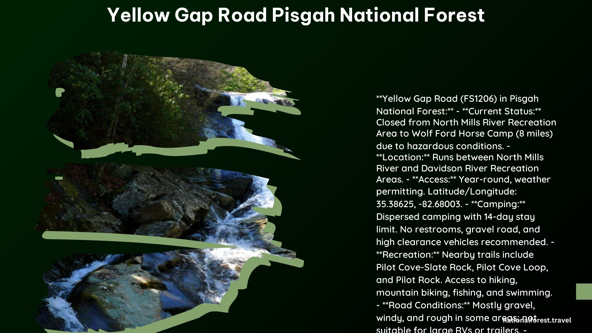 yellow gap road pisgah national forest